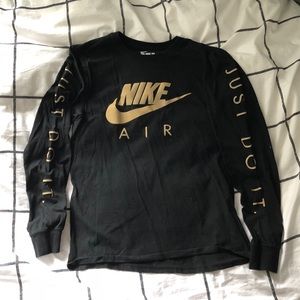Black and Gold Nike Just Do It Shirt